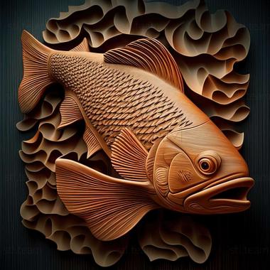 3D модель Найди рыбу данио (STL)